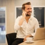 Man on the phone