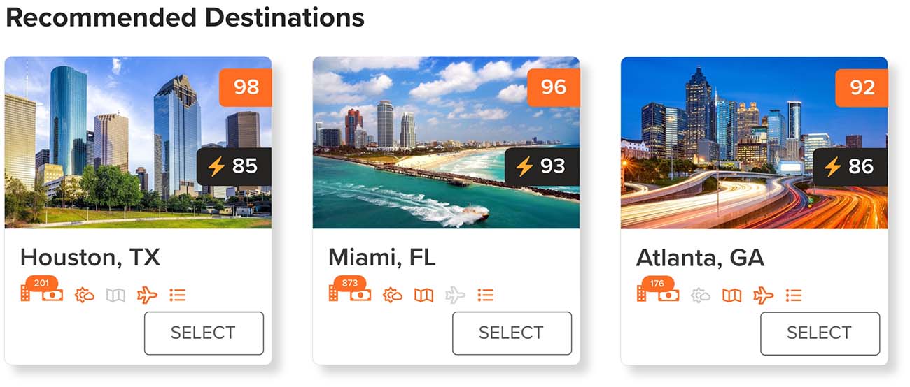 ai-reccomended-destinations