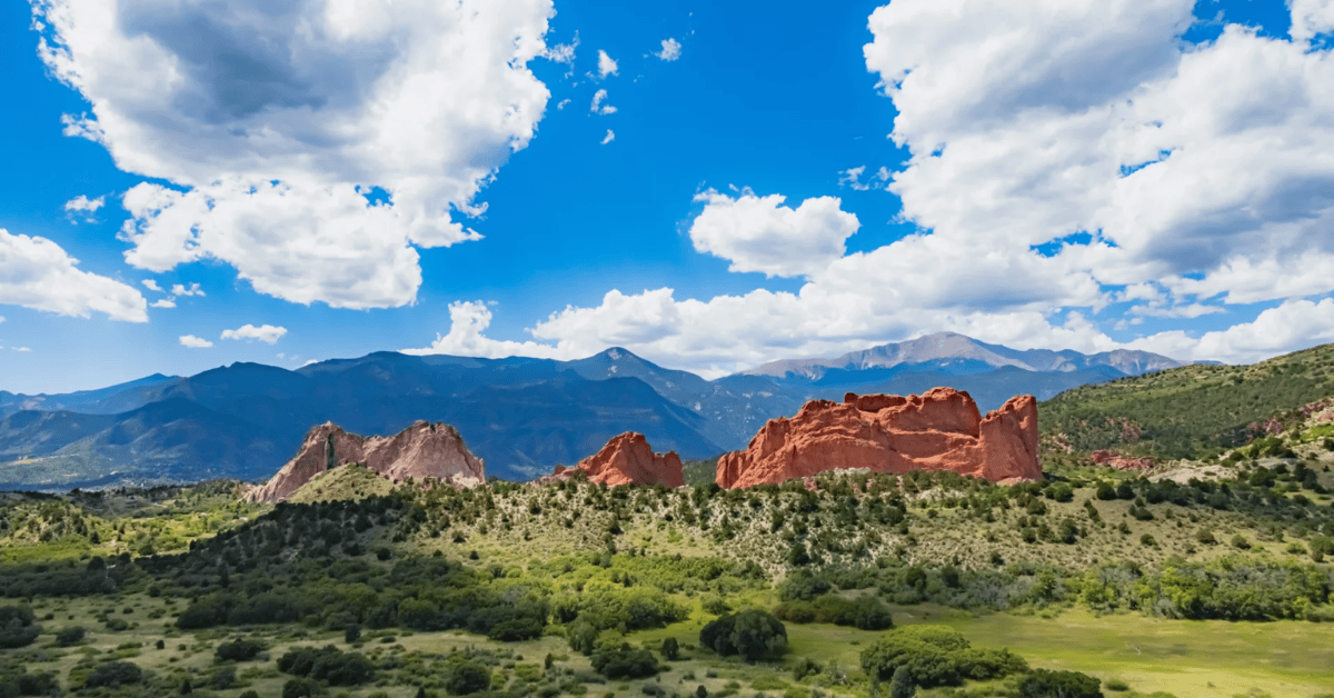 Garden of the Gods Park on a sunny day