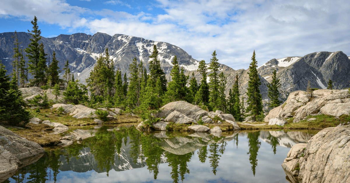 Rocky Mountain National Park on a sunny day