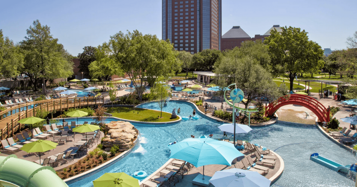 Hilton Anatole Dallas TX Hilton Anatole – Dallas, TX - JadeWaters Resort Pool Complex
