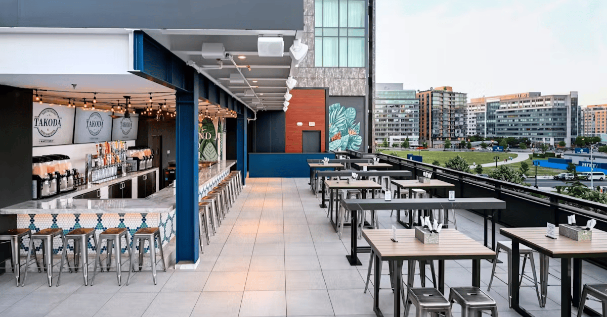 Takoda Navy Yard rooftop beer garden