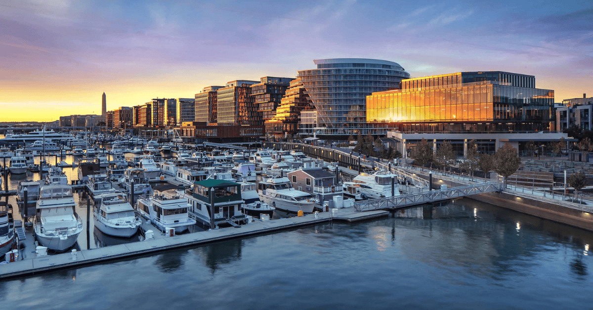The Wharf waterfront district in Washington, DC