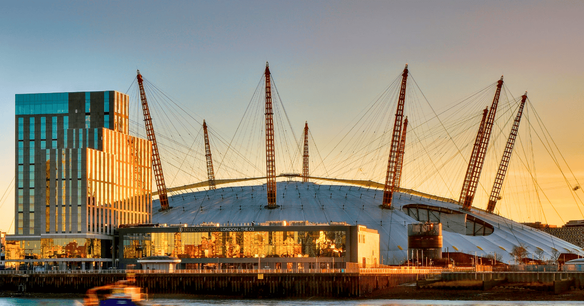 View from the InterContinental London - The O2 hotel