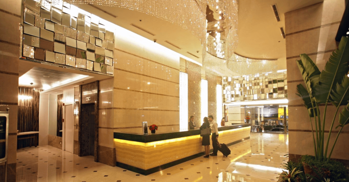Lobby of the St Giles London Soho hotel