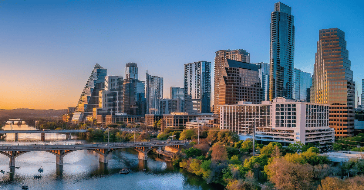 skyline view of Austin, Texas
