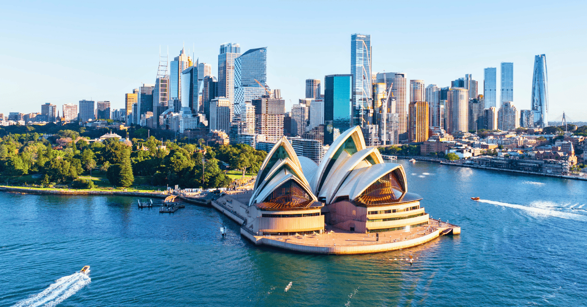 Skyline of Sydney Australia