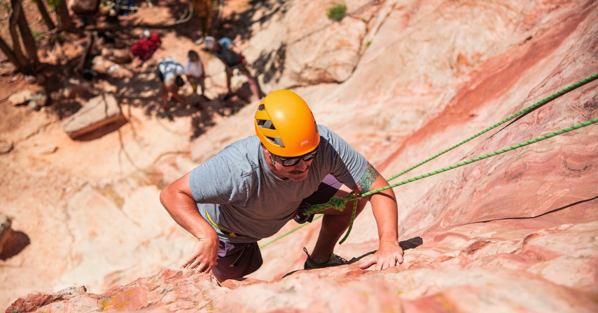 Rock climbing at the Broadmoor