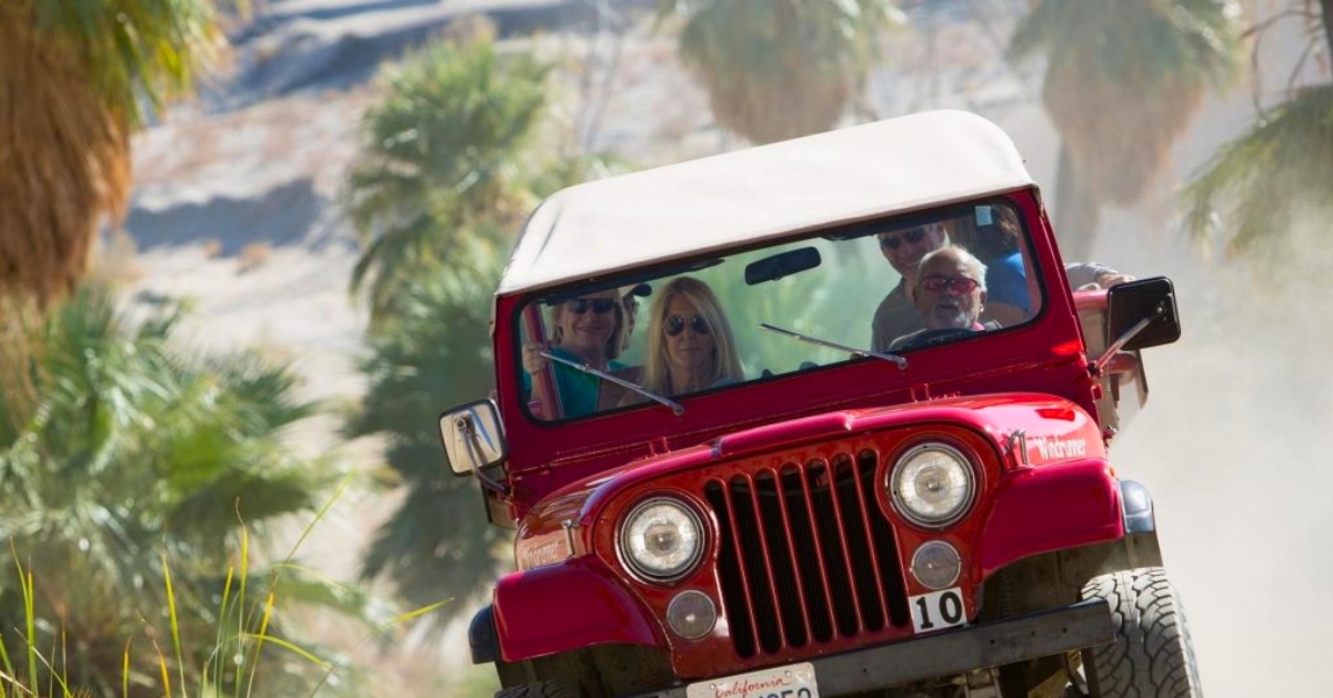 La Quinta Resort and Club red jeep San Andreas Fault tour