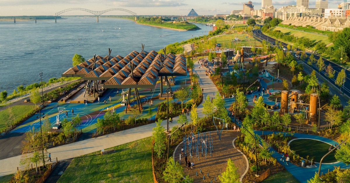 Tom Lee Park and the Downtown Riverfront