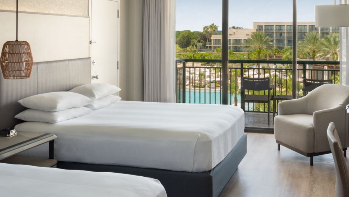Orlando World Center Marriott 2 bed hotel room